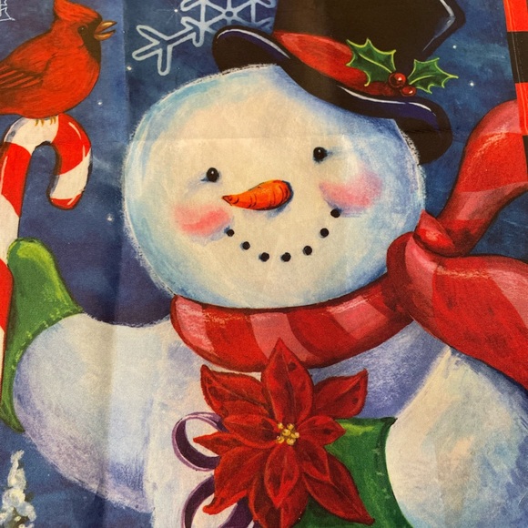 Christmas Snowman Flag - Picture 8 of 11